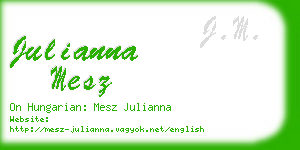 julianna mesz business card